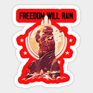 Freedom Will Rain Hell of Diver Helldiving Lovers Sticker